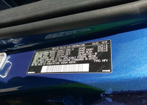 2018 Volvo Xc60 T6 R-Design from USA, damaged, VIN YV4A22RM4J1040672